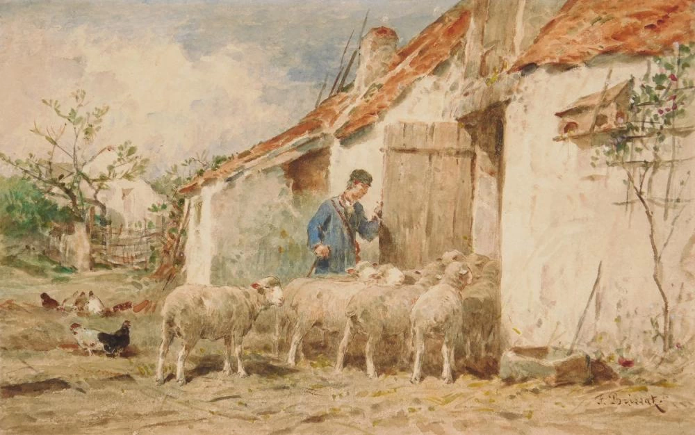 Ritorno del gregge all'ovile